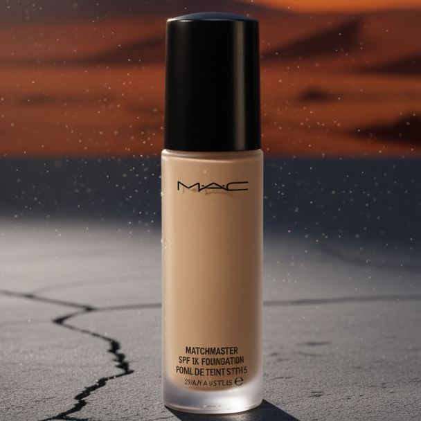 MAC Matchmaster SPF 15 Foundation NC15 – Natural Matte Finish, Medium Buildable Coverage, Oil-Free, Long-Wearing, Shade-Adapting Technology (50mL)
