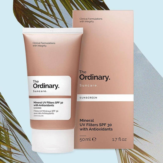 The Ordinary Mineral UV Filters SPF 30 With Antioxidants Providing Gentle Care Everyday Skin Protection Support - 50ML