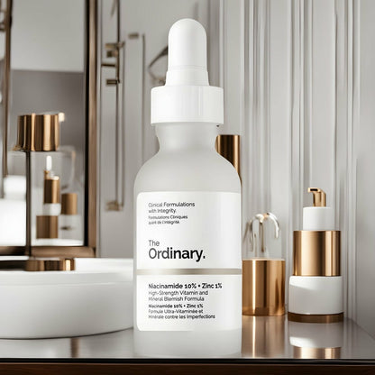 The Ordinary Niacinamide 10 Percent Plus Zinc 1 Percent Serum High Strength Vitamin And Mineral Blemish Formula For Oil Control Skin - 30ML