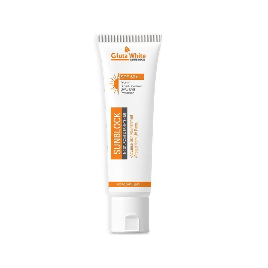 Gluta White Advanced Sunblock SPF 60+ – Broad Spectrum UV Protection