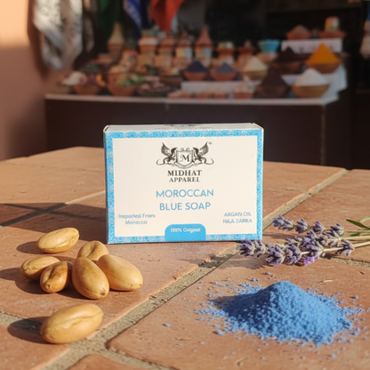 Midhat Apparel Moroccan Blue Soap For Premium Personal Care 30g